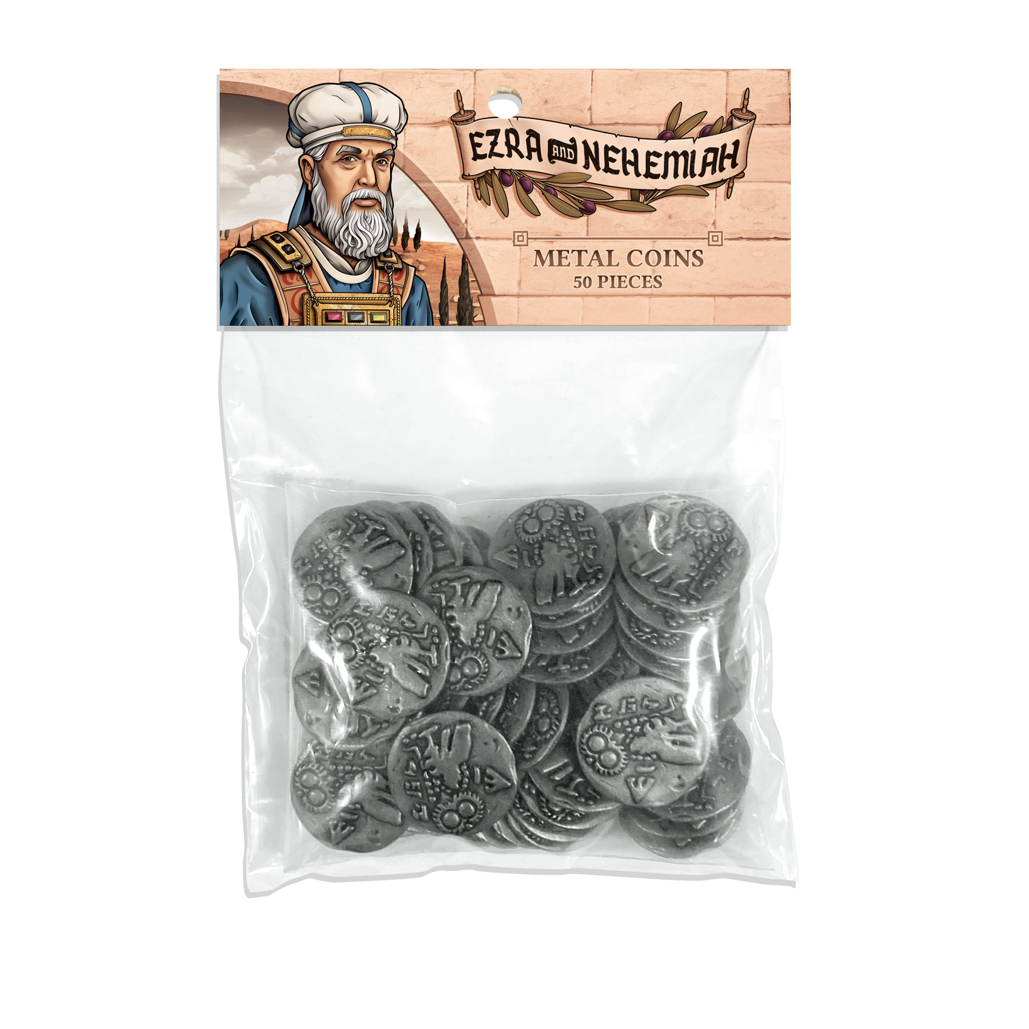 Ezra and Nehemiah Metal Coins