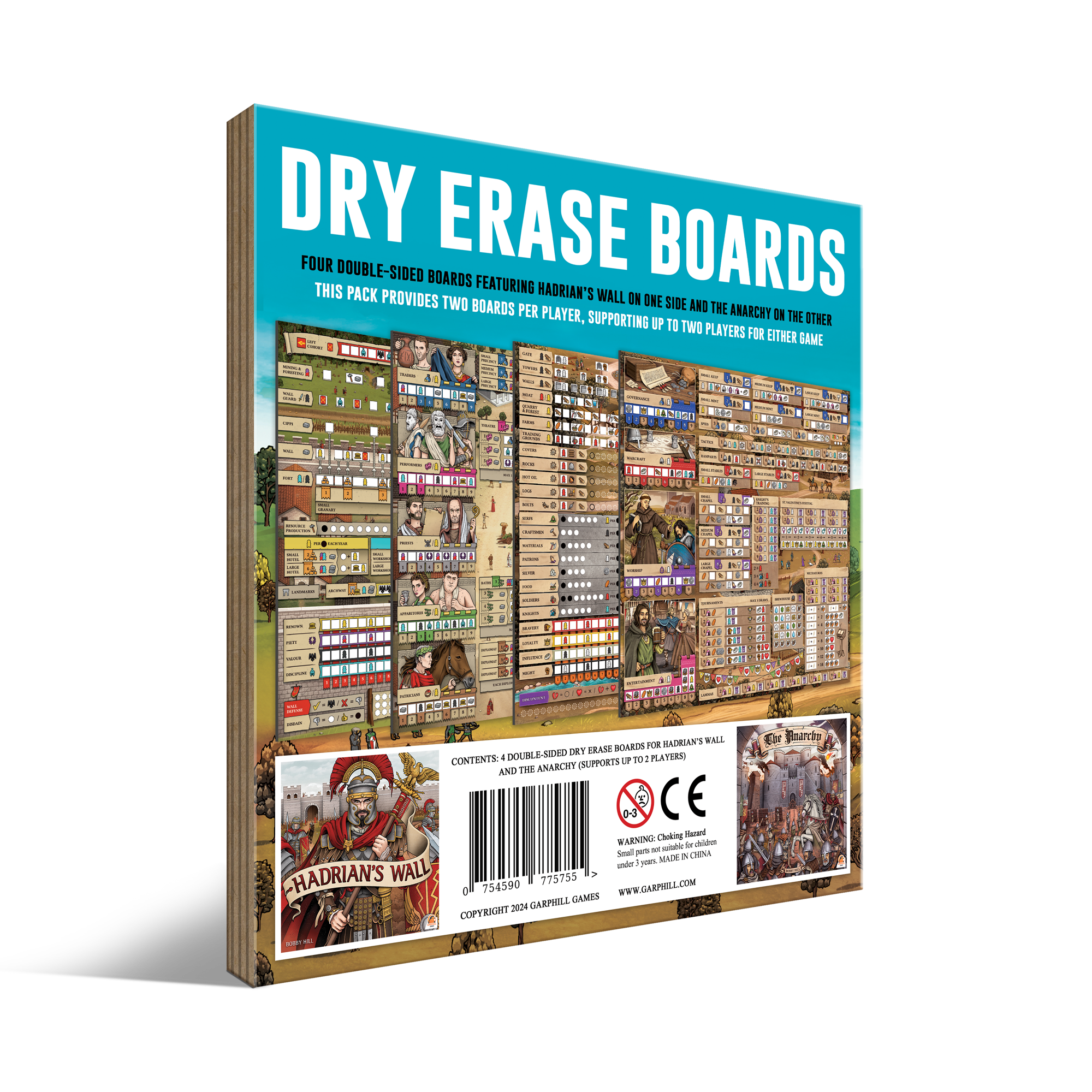 Dry Erase Boards for The Anarchy & Hadrian's Wall